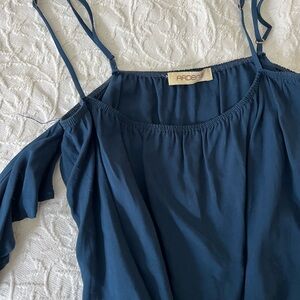 Ardene Women's Navy Blue Off-Shoulder Top